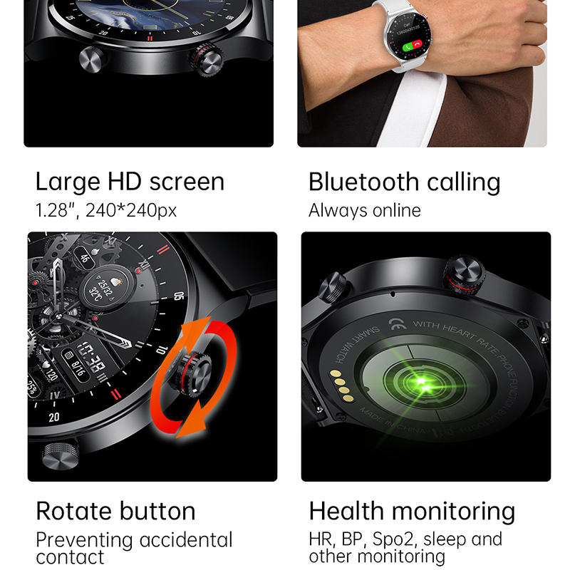 GPS ECG+PPG Bluetooth Call Sma - Smartwatch Face ulasan dan harga