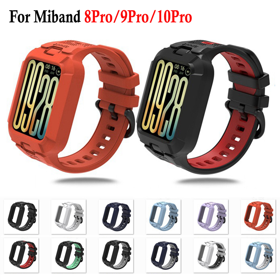 2-in-1 Strap+Case for Xiaomi M - Xiaomi Smartwatch Accessories ulasan dan harga