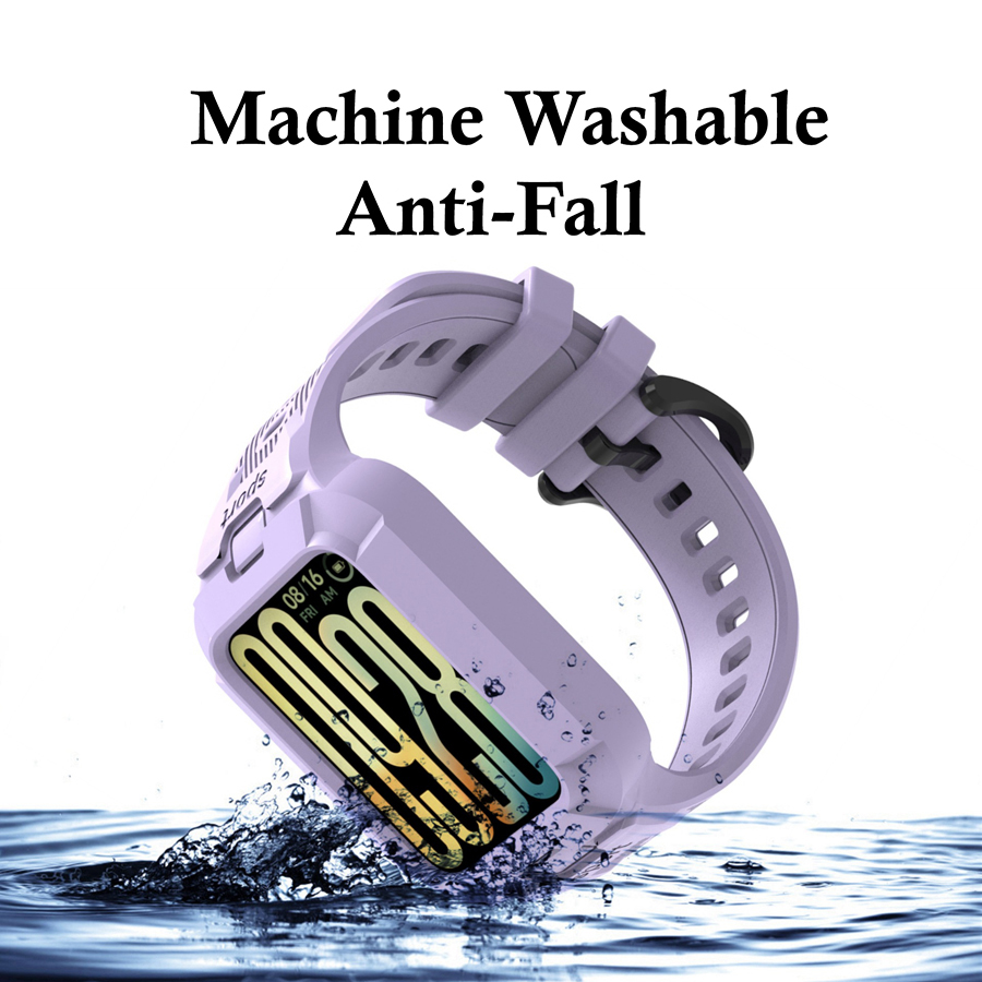 2-in-1 Strap+Case for Xiaomi M - Xiaomi Smartwatch Accessories ulasan dan harga