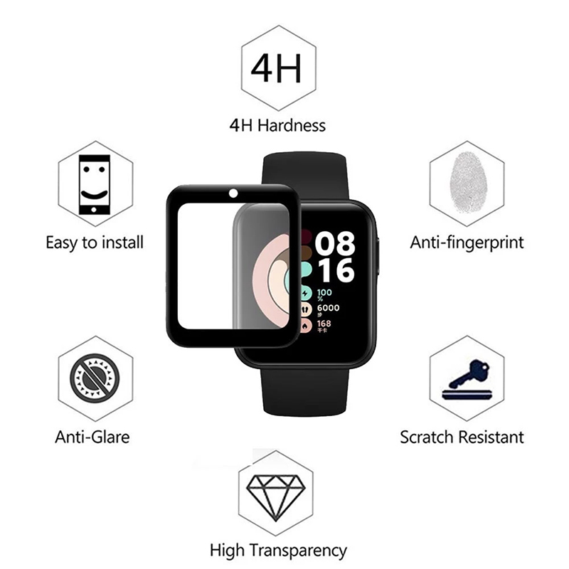 2 Pcs Tempered Glass for Redmi - Xiaomi Smartwatch Accessories ulasan dan harga