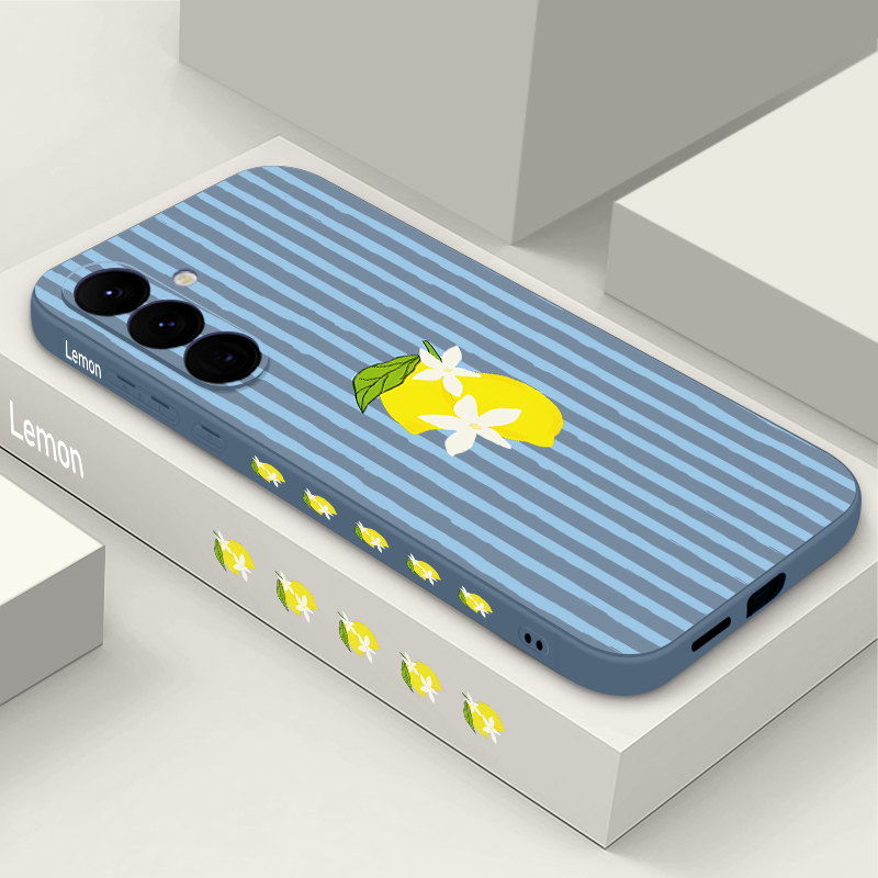 Stripe Lemon Print TPU Phone C - Samsung Galaxy A55 ulasan dan harga